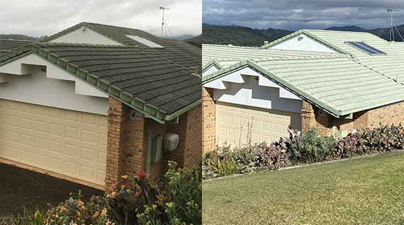 Before and After Roof Restoration - Ware Painting Roofs In Gold Coast, QLD