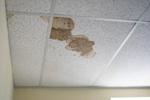 Water Leak On Ceiling Tiles