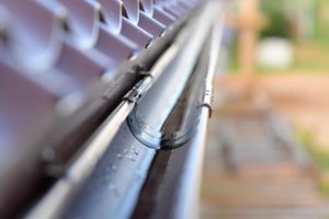 Gutter With Rainwater